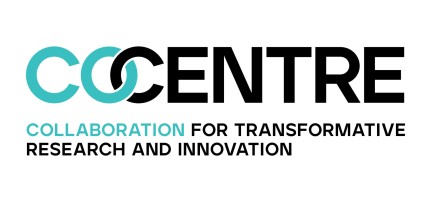 Co-Centre logo with text: Collaboration for transformative research and innovation